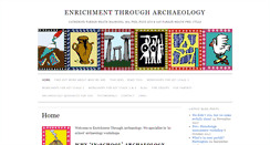 Desktop Screenshot of enrichmentthrougharchaeology.com