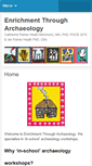 Mobile Screenshot of enrichmentthrougharchaeology.com