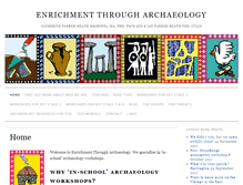 Tablet Screenshot of enrichmentthrougharchaeology.com